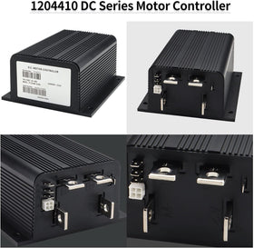 Cotether Curtis 1204 controller connectors image highlights plug-and-play wiring options