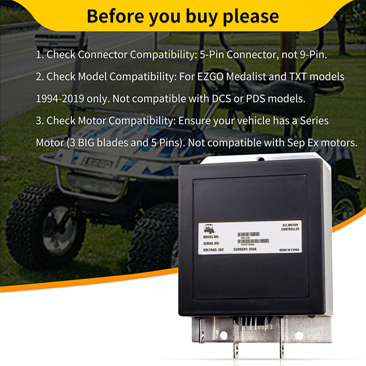 Cotether replacement parts list—versatile options for EZGO controllers.