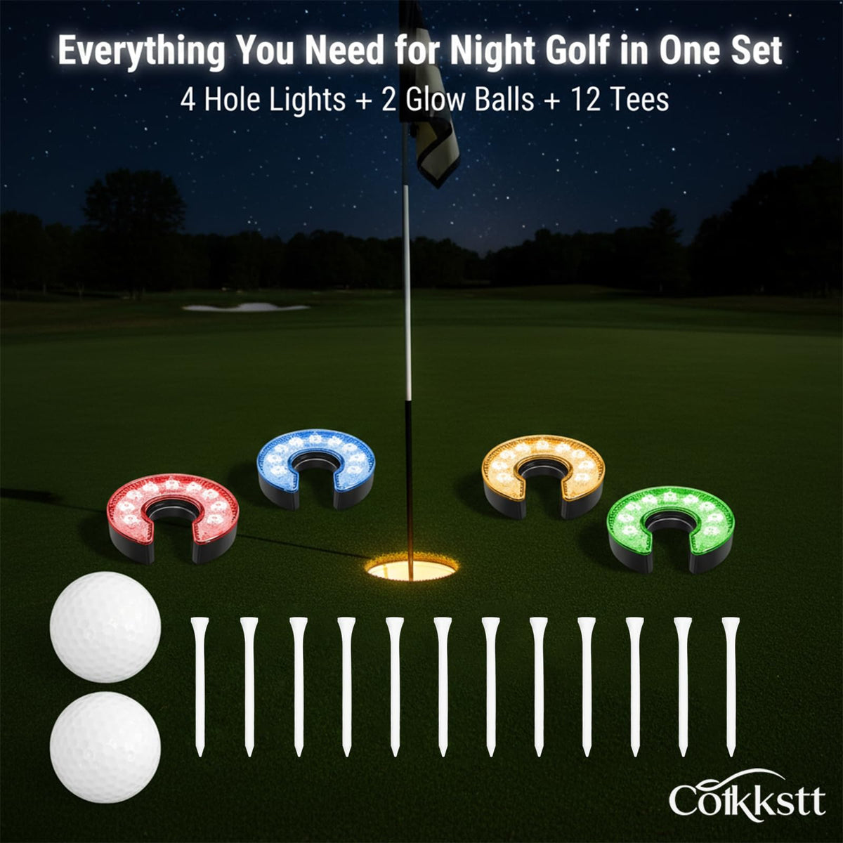 Cotkkstt standard cup-fit lights won't interfere with ball drop