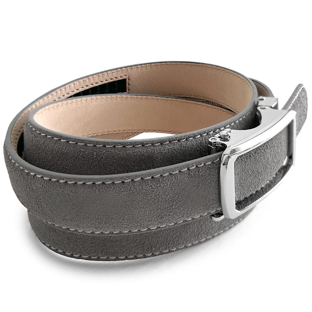 Cowboy Craft gray belt pairs with jeans and dresses for versatile styling.
