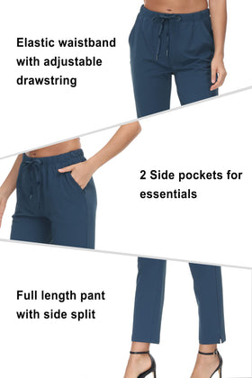 COZZIPLUS versatile 7/8 ankle pants for lounge, travel, golf.