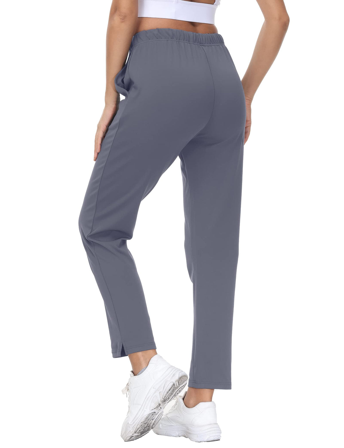 COZZIPLUS gray ankle pant with two side pockets for handy storage