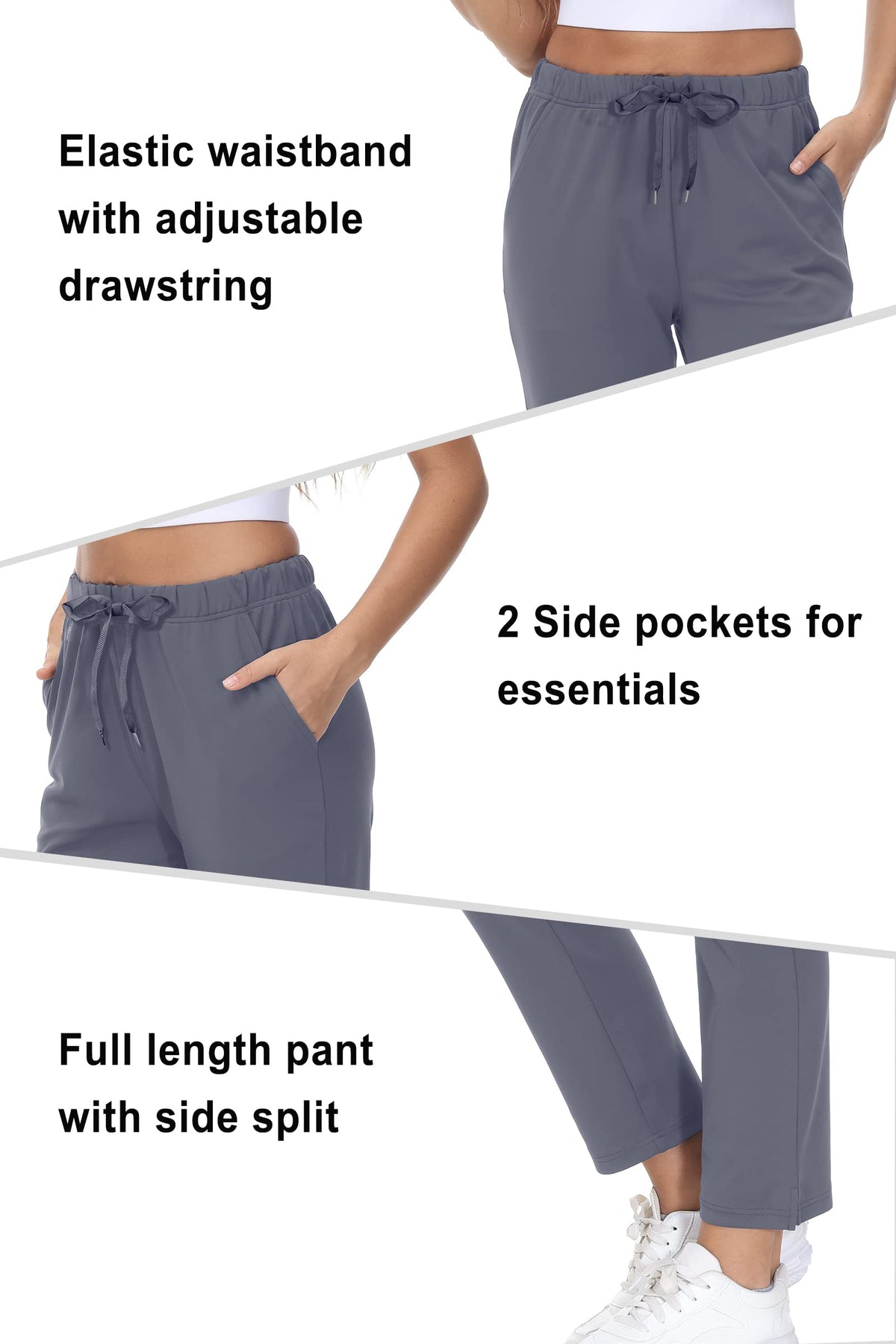 COZZIPLUS women's ankle pant on model styled for travel and work