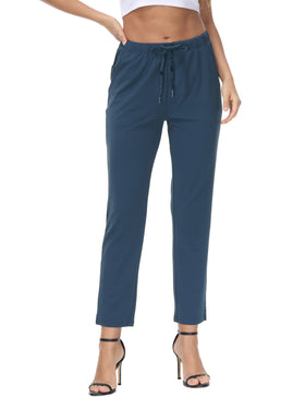 COZZIPLUS women's ankle pants ready for travel comfort.
