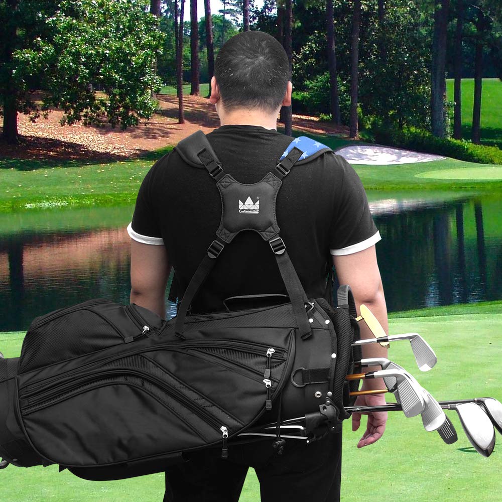 Craftsman Golf compatibility guide highlights four D-rings on compatible bags