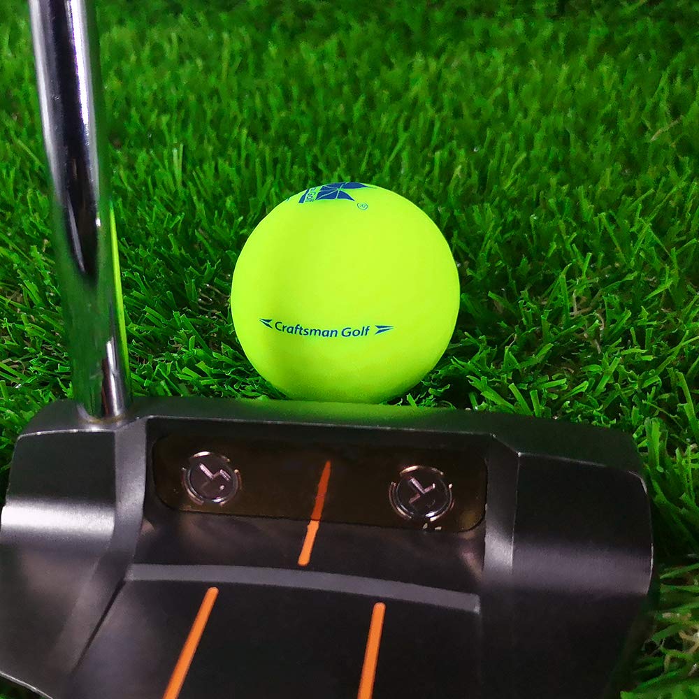 CRAFTSMAN GOLF ball surface rubber glaze offers soft, comfortable touch.