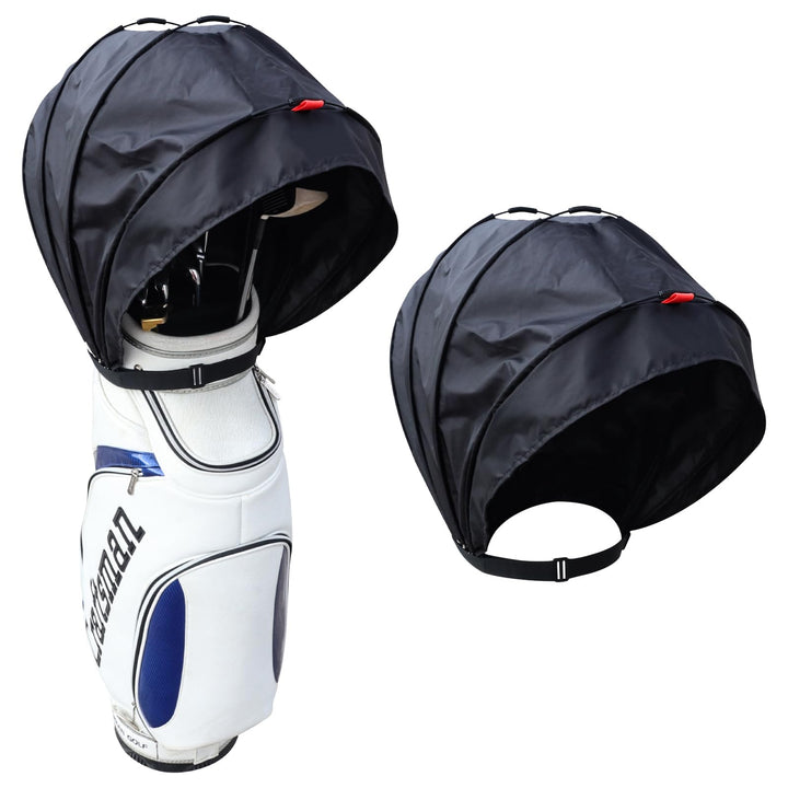 Craftsman Golf black rain hood cover on bag protects clubs