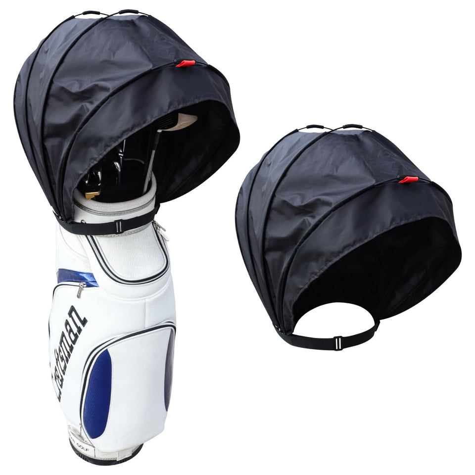 Craftsman Golf black rain hood cover on bag protects clubs