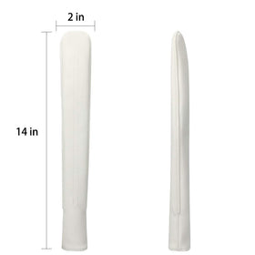 Craftsman Golf Classic white leather cover opened to reveal fleece lining and organization.