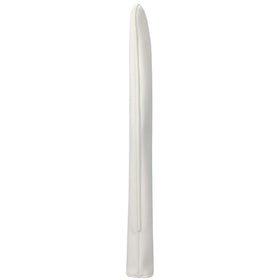 Craftsman Golf Classic white leather stick cover close-up stitch detail and premium quality.