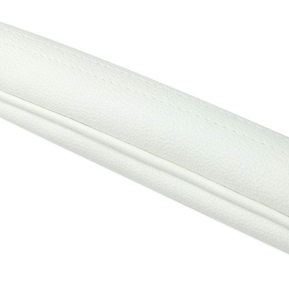 Craftsman Golf Classic white leather stick cover stitched edge and durable build.