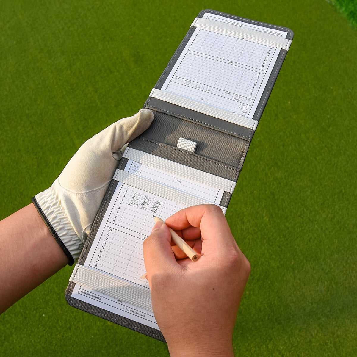 Craftsman Golf Compact Holder with 7.25x4.5 inches fits pockets.