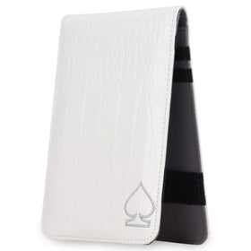 Craftsman Golf crocodile pattern scorecard holder white protects essentials on the course.