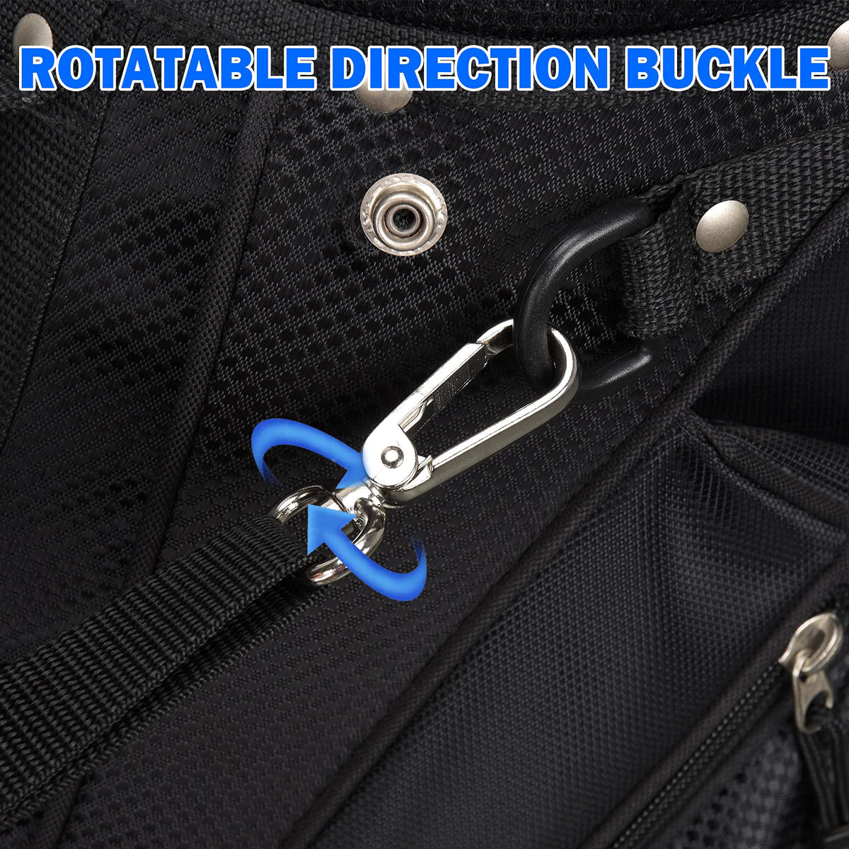 Craftsman Golf custom name stitched option personalizes your bag straps.