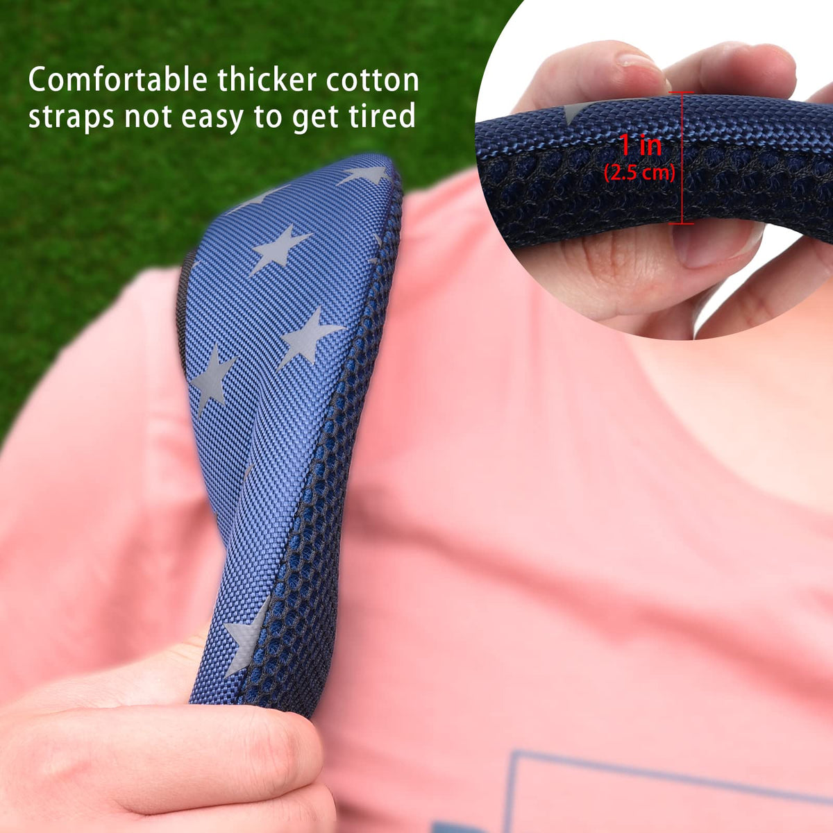 Durable Craftsman Golf strap fabric resists wear during long rounds