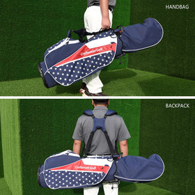 Craftsman Golf bag four-way top opening for easy club retrieval