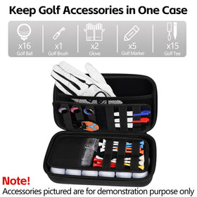 Craftsman glove case large capacity keeps tees, balls, and markers neatly organized.