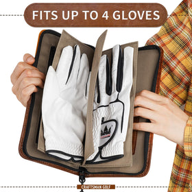 CRAFTSMAN GOLF Glove Keeper interior pocket holds tees and markers neatly.