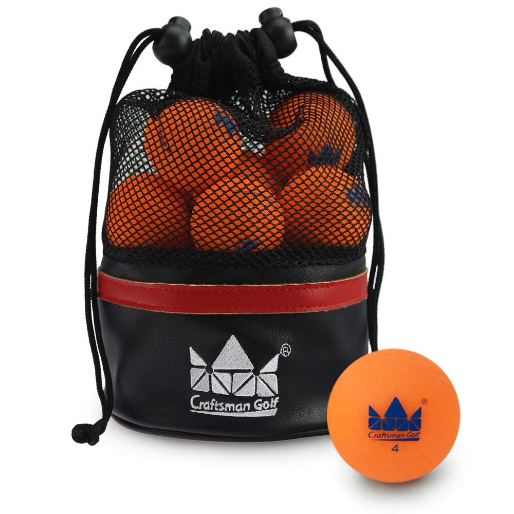 Craftsman Golf matte balls in a bag for easy transport on course
