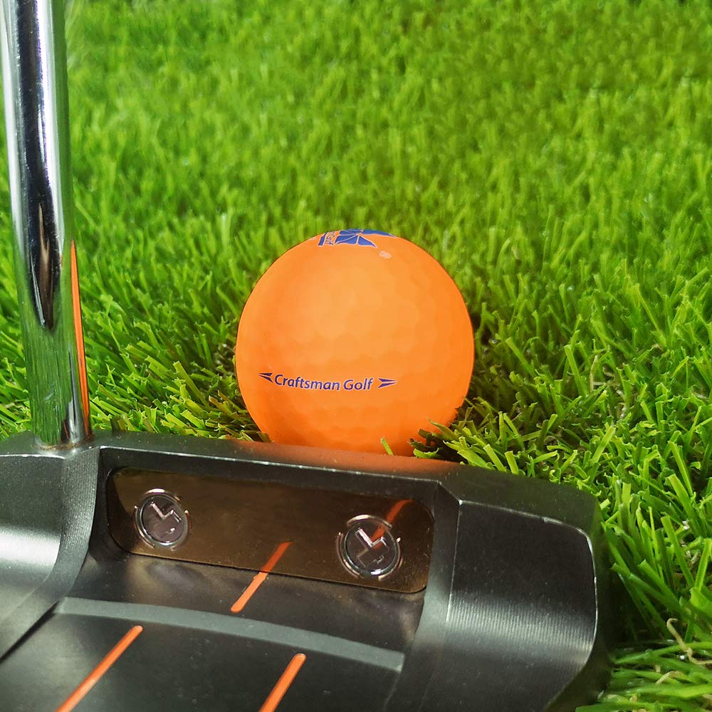 Craftsman Golf orange matte balls improve visibility during play
