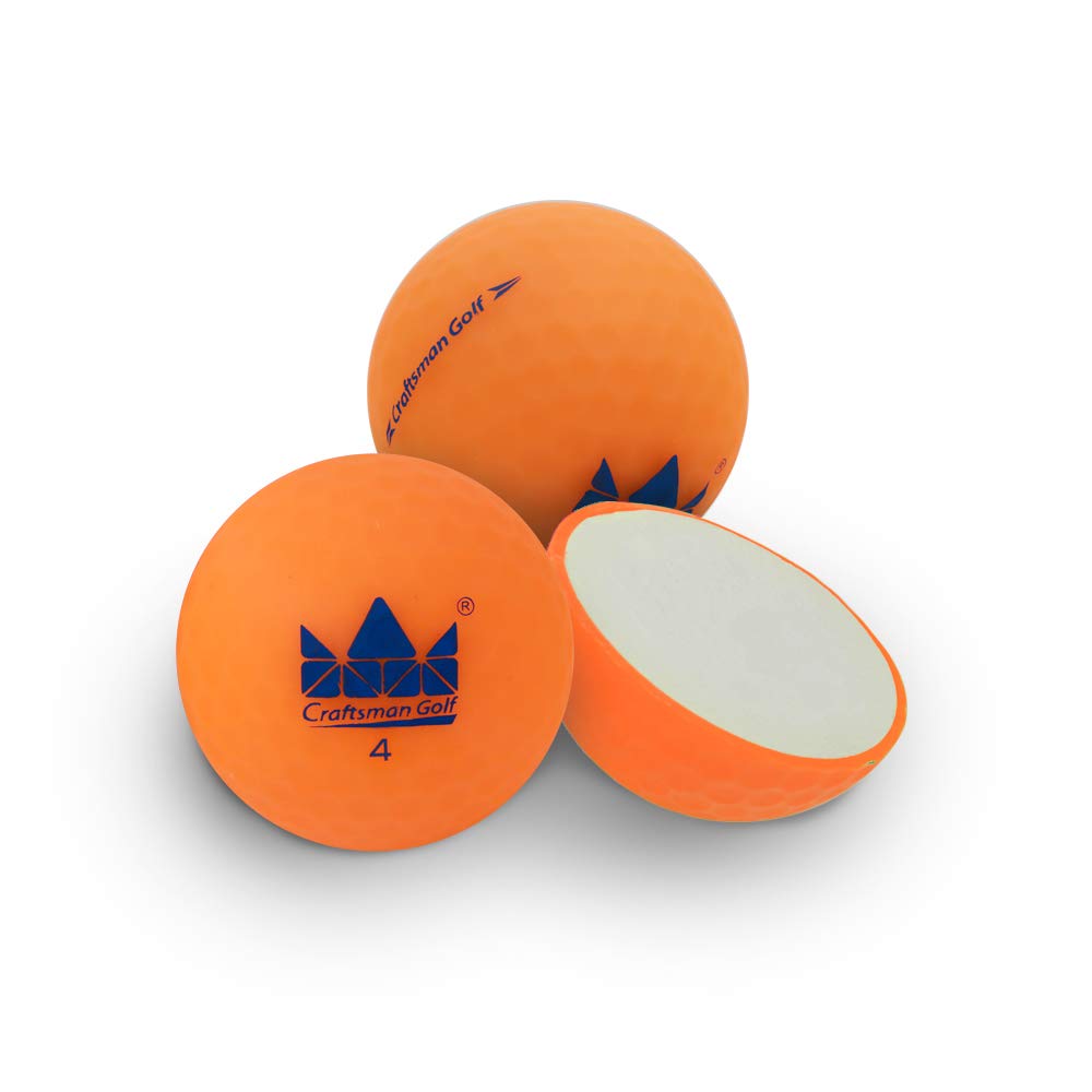 Craftsman Golf matte balls with rubber glaze for a soft feel