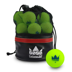 CRAFTSMAN GOLF matte balls 2-dozen pack improve consistency and course visibility.