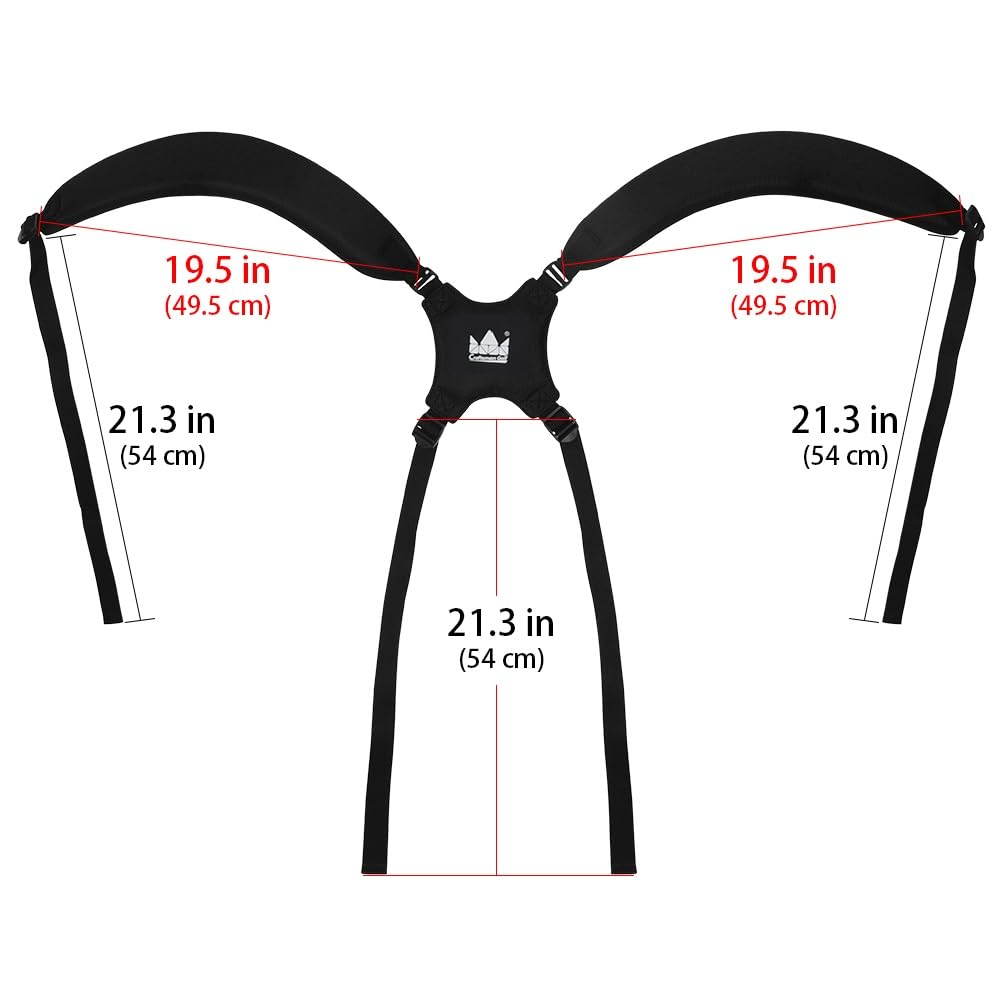 Craftsman Golf padded shoulder strap enhances comfort during long rounds