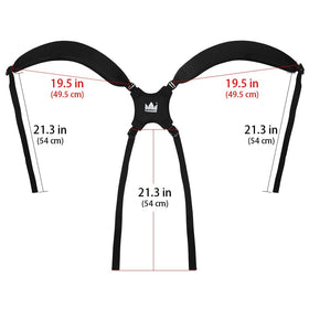 Craftsman Golf padded shoulder strap enhances comfort during long rounds