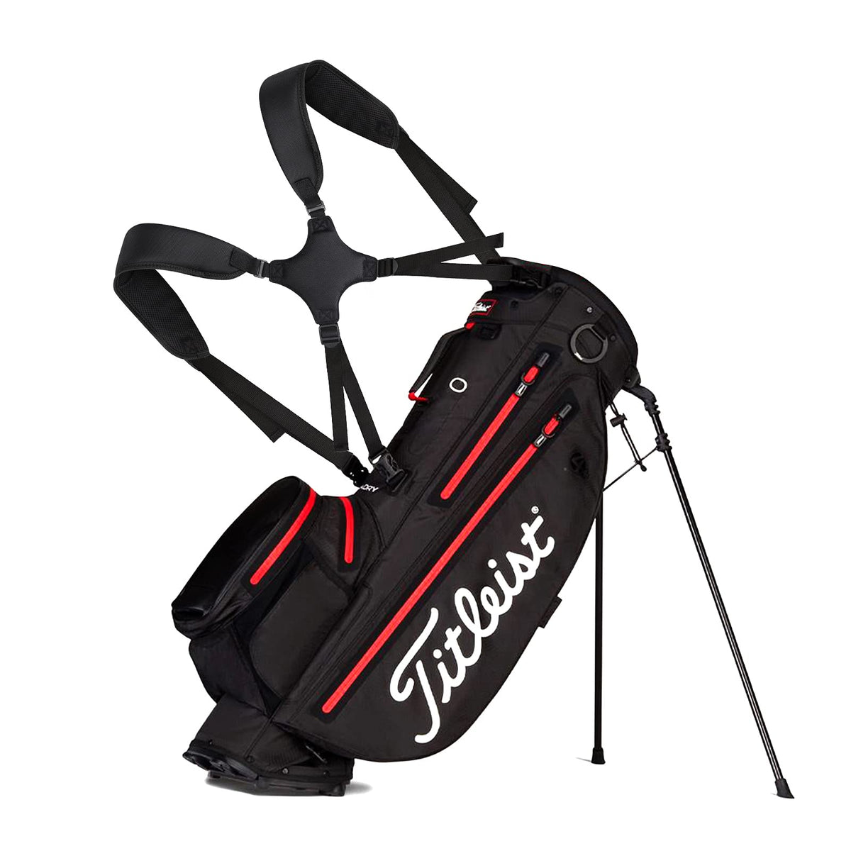 CRAFTSMAN GOLF padded shoulder strap delivers comfortable carry for all players