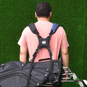 Craftsman Golf padded waterproof shoulder strap for comfortable carry during rounds.