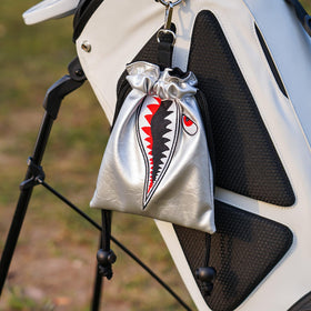 Craftsman Golf Shark Leather pouch with nylon cord for quick access to essentials
