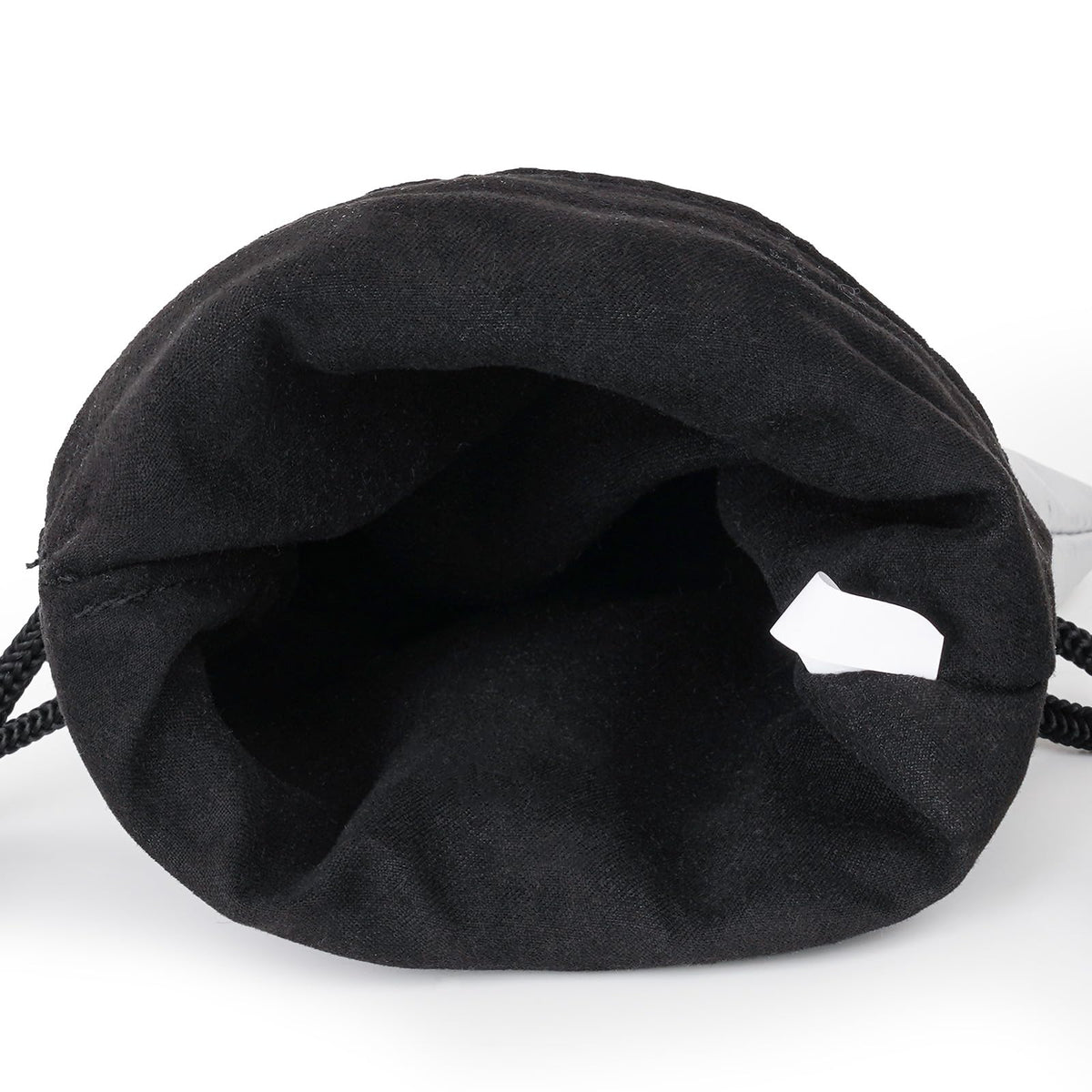 Craftsman Golf Shark Leather pouch hangs on bag side for easy reach