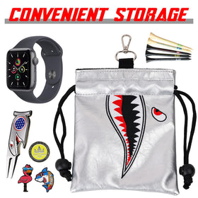 Craftsman Golf Shark Leather pouch wallet pocket safeguards cards and cash
