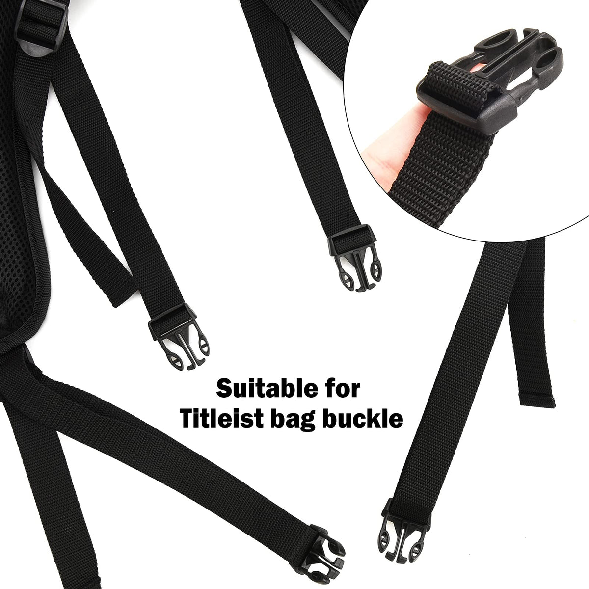 CRAFTSMAN GOLF side-release buckle enables quick adjustment and removal