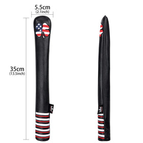 Synthetic leather construction ensures durable protection for sticks.