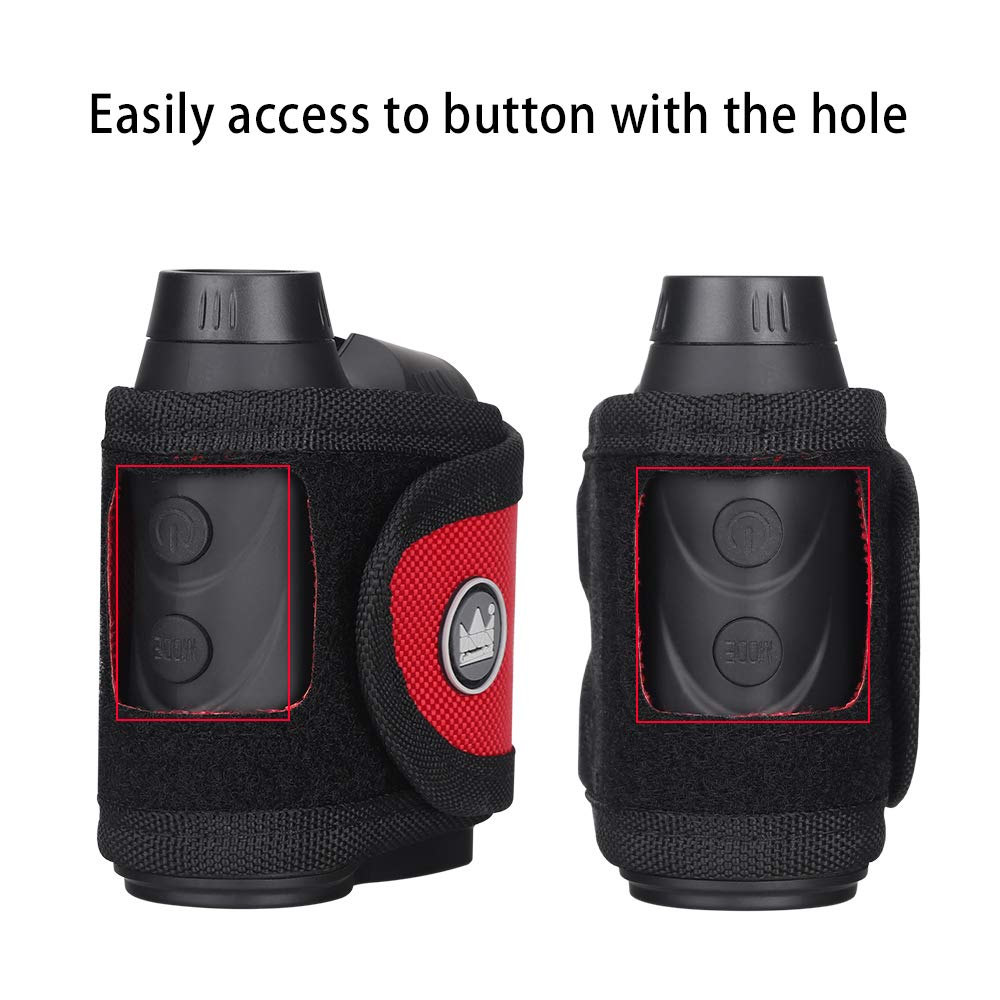 Craftsman Golf universal magnetic rangefinder strap magnet in action for fast pickup