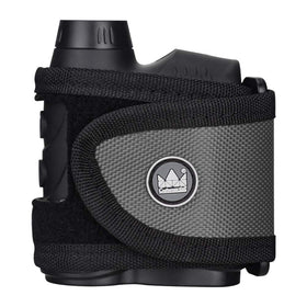 Craftsman Golf universal magnetic strap gray in-use for quick rangefinder access.