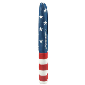 Craftsman Golf USA flag stick cover highlights easy identification and access.