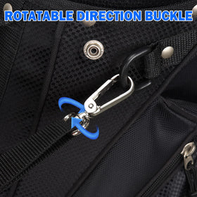 Craftsman Golf water-resistant nylon keeps strap durable and clean