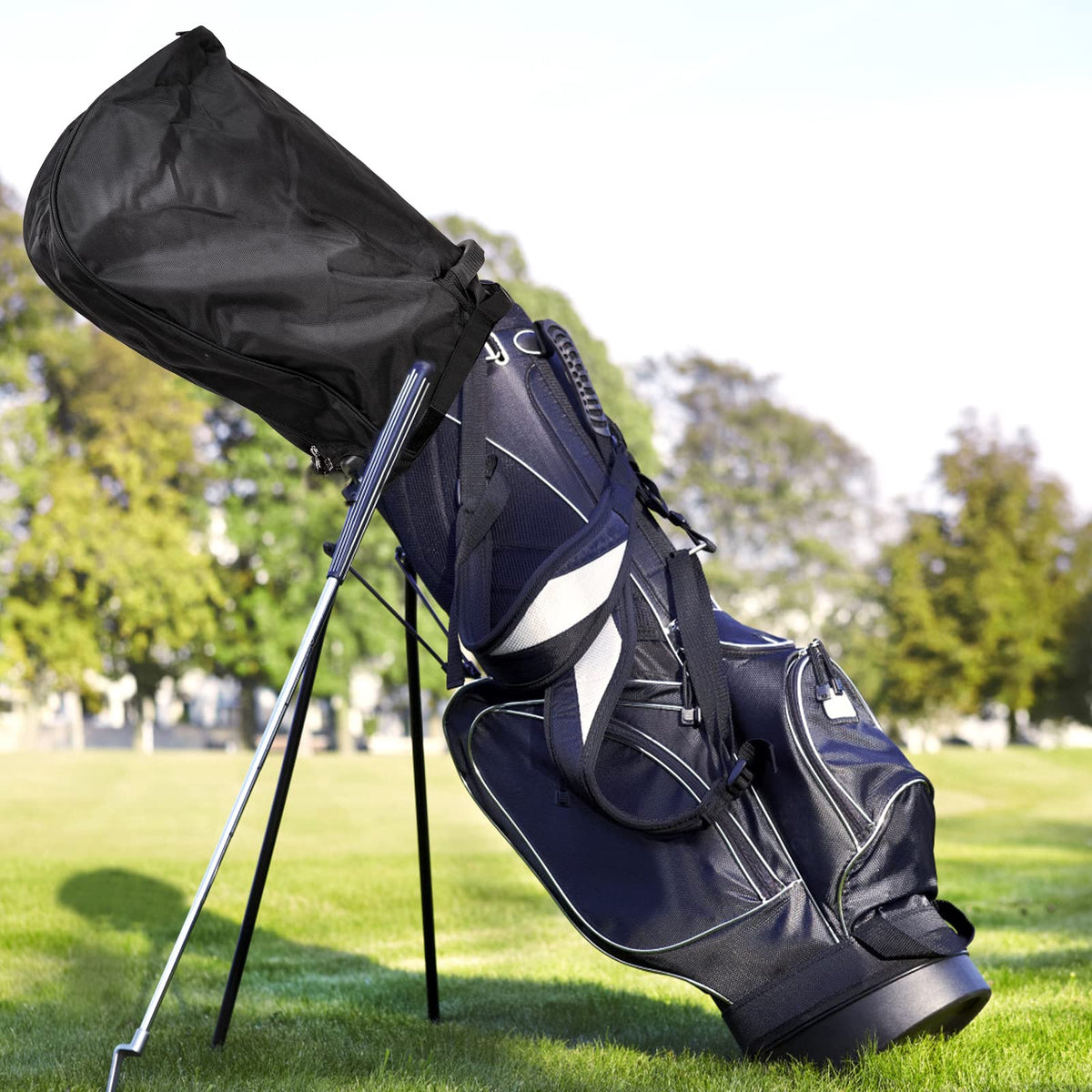 Craftsman Golf lightweight cover keeps handles dry between rounds.
