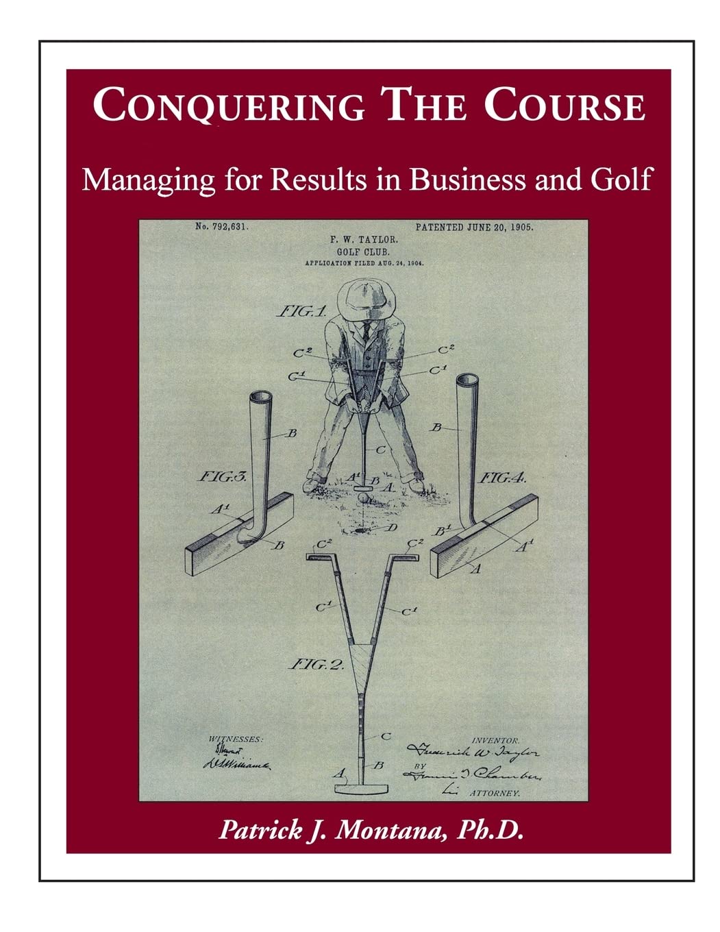 CREATESPACE Conquering the Course book cover highlights practical strategies for business and golf.