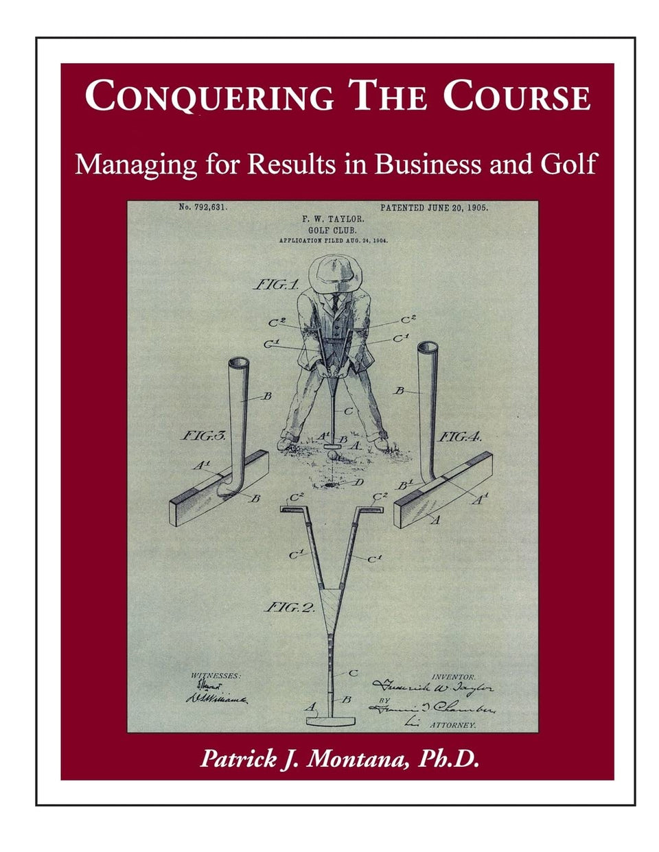 CREATESPACE Conquering the Course book cover highlights practical strategies for business and golf.