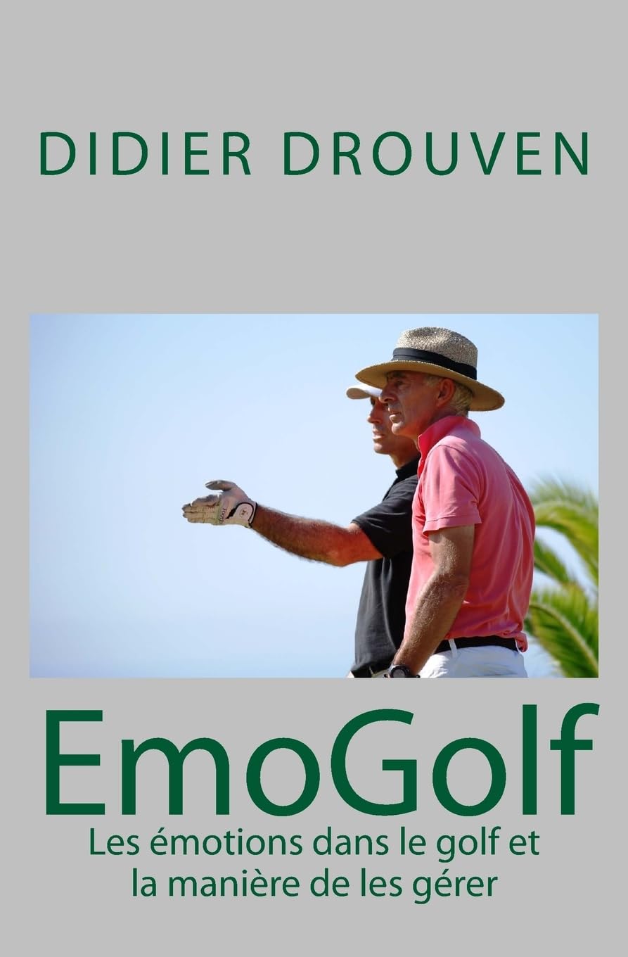 CREATESPACE EmoGolf book cover illustrating emotional management for golfers on the course.