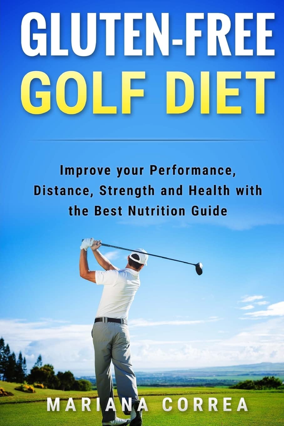 CREATESPACE Gluten-Free Golf Diet bottle illustration supports steady stamina during extended golf rounds.