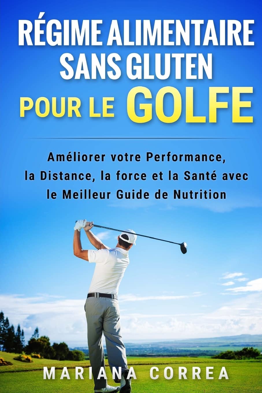 Createspace gluten-free golf diet cover showcasing performance-boosting nutrition for golfers