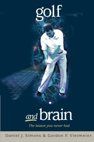 Createspace Golf and Brain cover focusing on visualization techniques for better impact control.