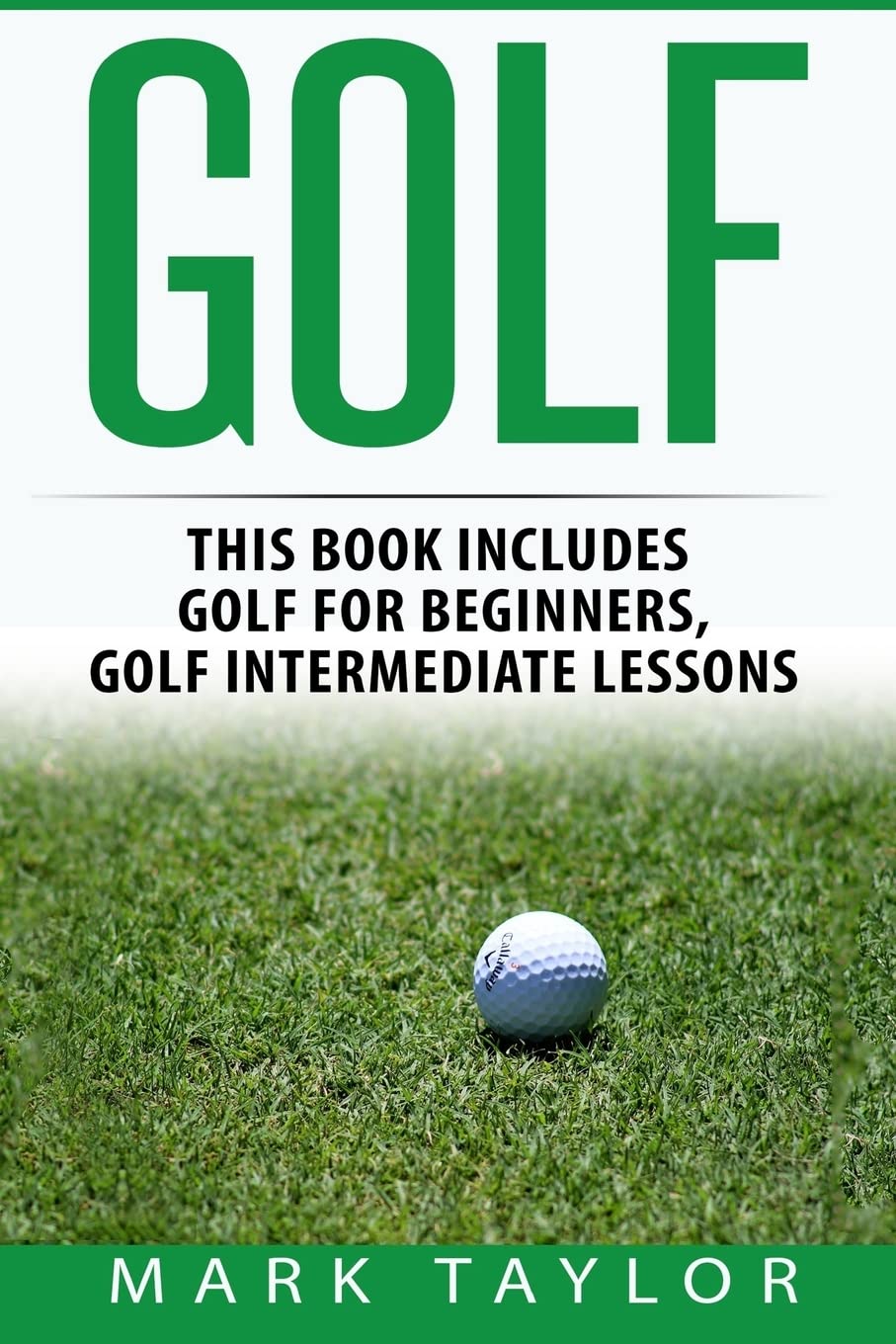 CREATESPACE Golf for Beginners cover inviting new players to start learning the game