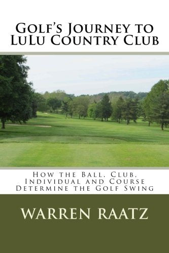 Createspace golf journey Lulu book cover illustrating swing concepts to improve play.
