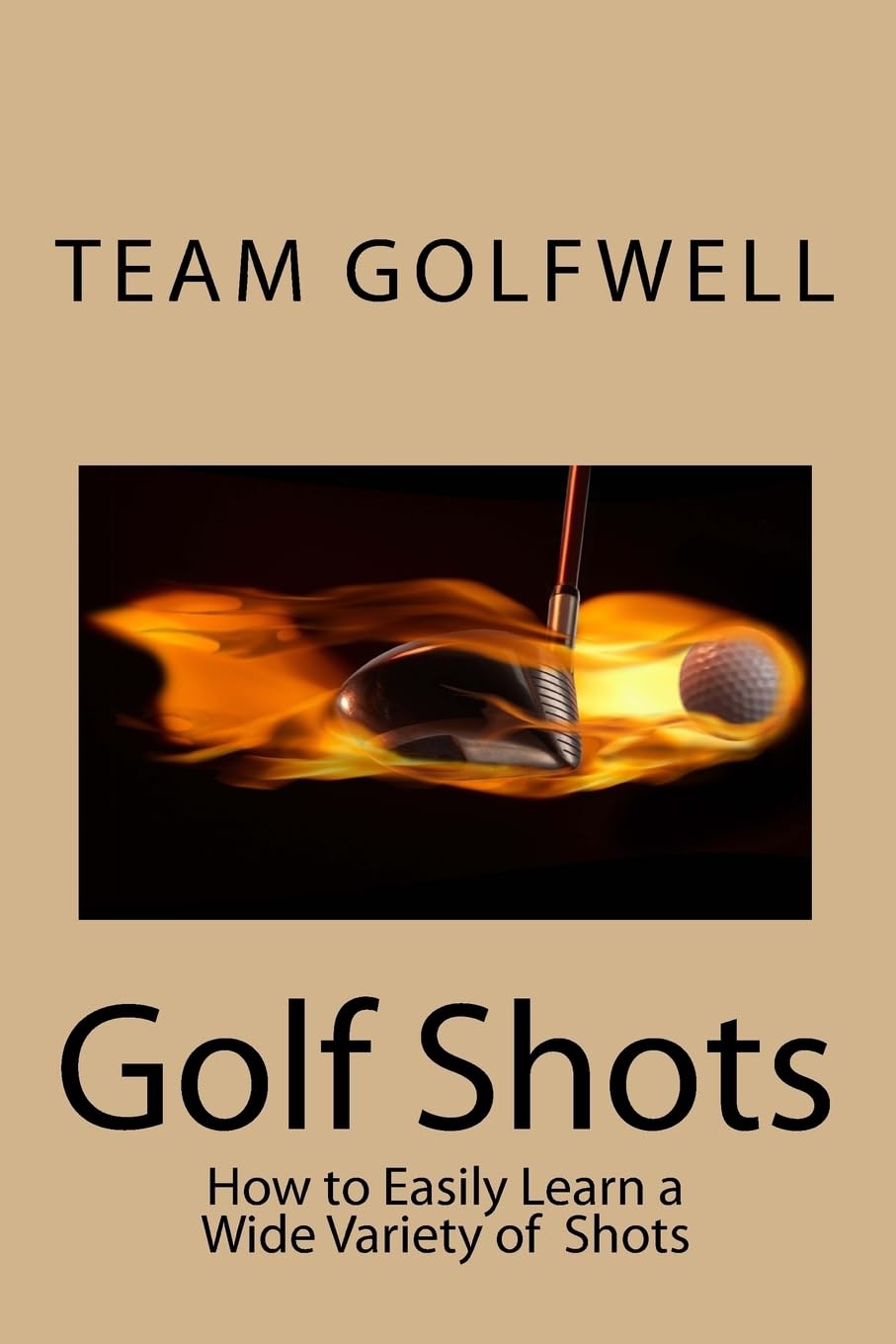 CREATESPACE Golf Shots book cover, showcasing versatile shots to boost scoring potential.