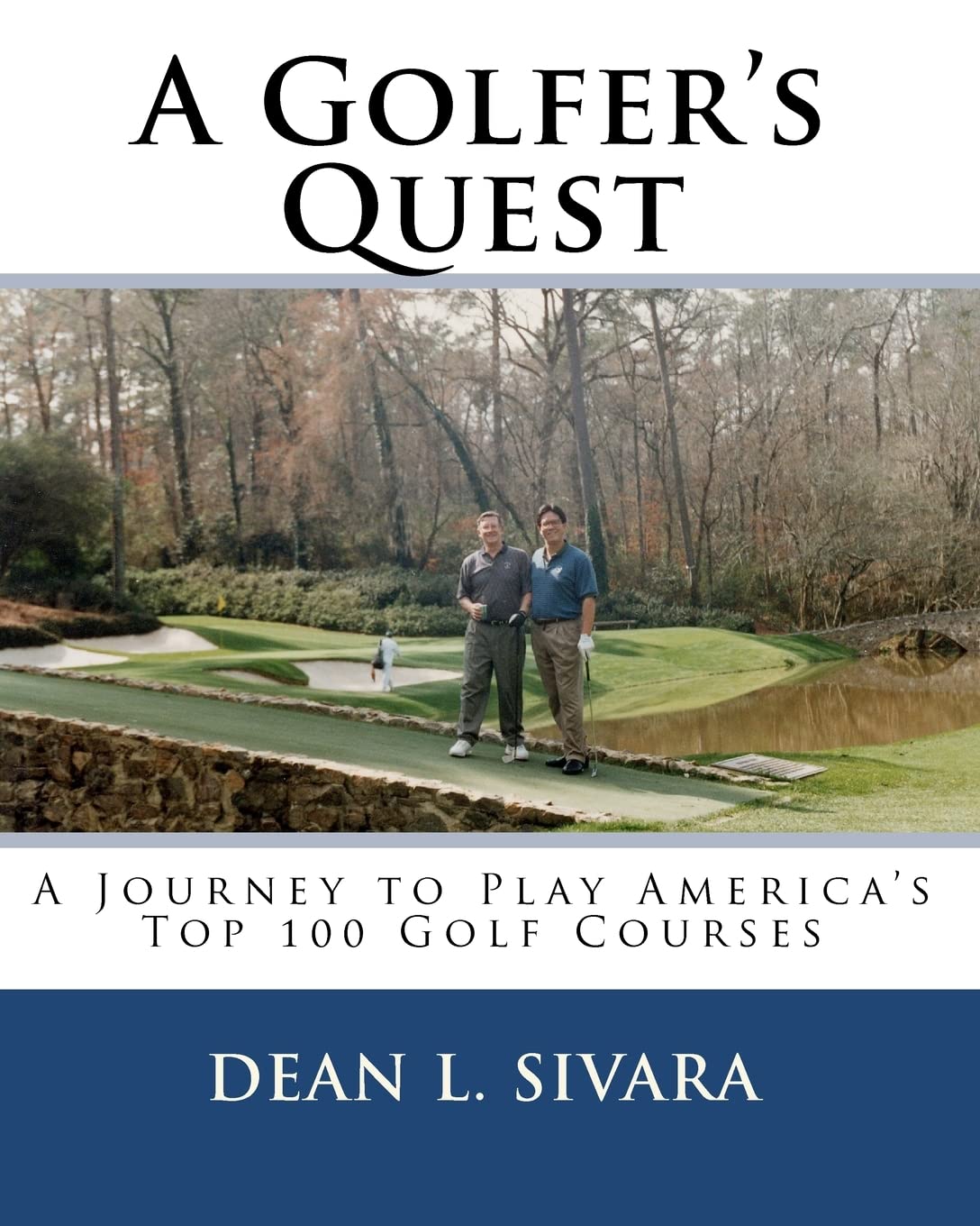 createspace golfers quest book cover for golf travel inspiration to top U.S. courses